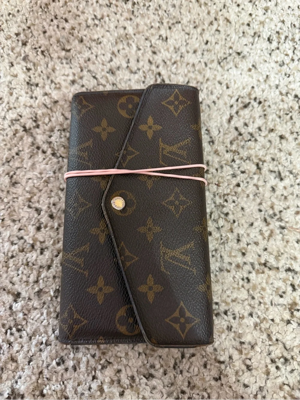 Authentic Louis Vuitton Wallet turned into a 6 ring Planner/Pocket Notebook